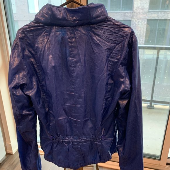 Bright Blue Lightweight Jacket Armani Jeans with retractable hoodie - Picture 2 of 12